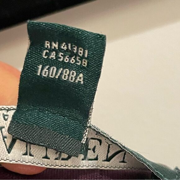 EUC Ralph Lauren Cocktail Dress Embellished Strap Ruffle Aubergine Sz. 4 - Picture 5 of 9